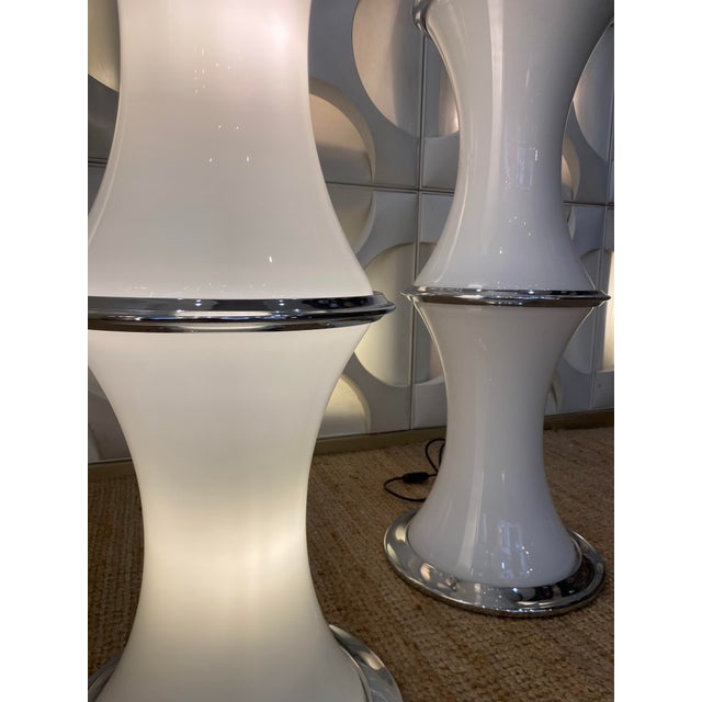 Mid-Century Modern Vintage Table Lamps by Enrico Tronconi for Vistosi, 1960s, Set of 2 For Sale - Image 3 of 13