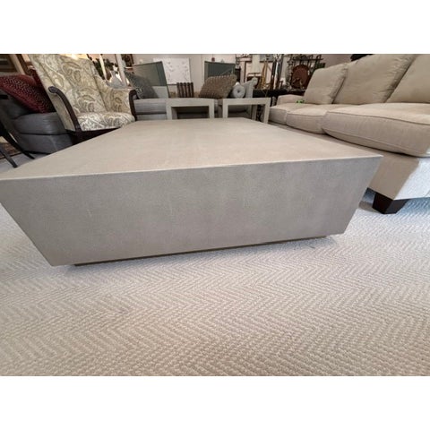 Restoration Hardware Graydon Shagreen Large Coffee Table For Sale - Image 6 of 11