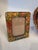Black Large Kashmiri Laquerware Papier Mache Bowl and Picture Frame For Sale - Image 8 of 12