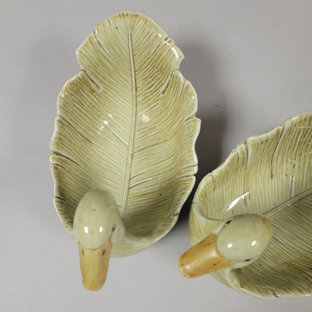 Pair of Pottery Sage Green Goose Bowls For Sale In Raleigh - Image 6 of 7