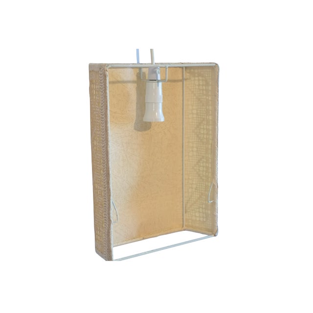 Mid-Century Modern 1960s Swedish Designer Embroidery Fabric Wall Light For Sale - Image 3 of 5