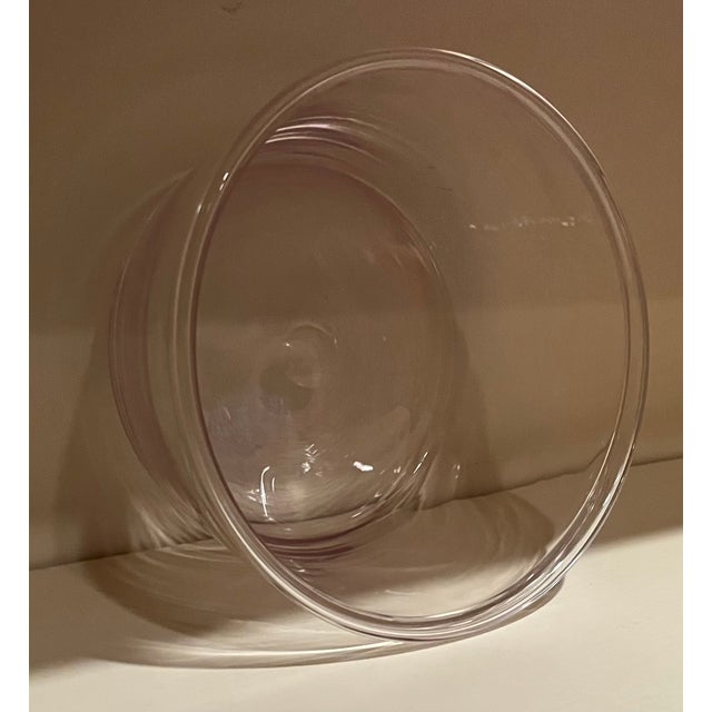 American Antique 19th Century American Free Form Blown Glass Bowl With Rolled Lip and Polished Pontil For Sale - Image 3 of 17