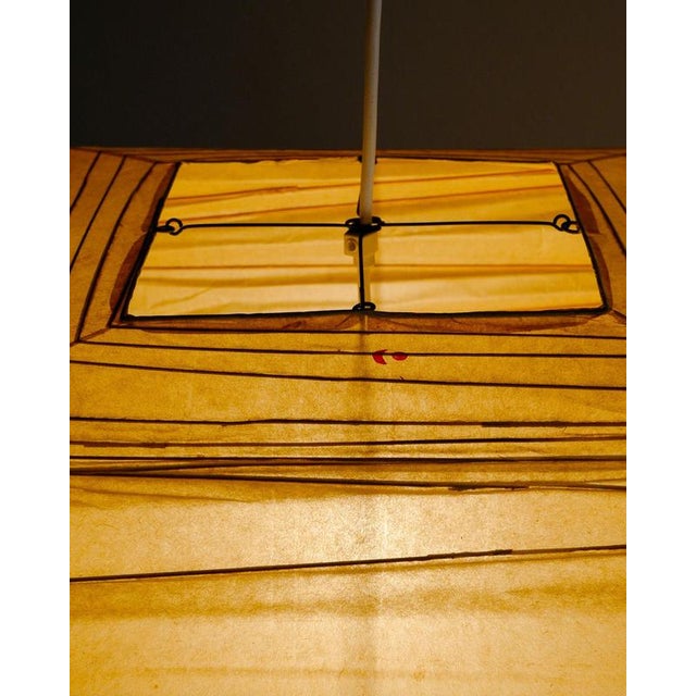 Paper Early Mid-Century Isamu Noguchi 35x Akari Ceiling Lamp Pendant by Ozeki & Co, Japan, 1970s For Sale - Image 7 of 10