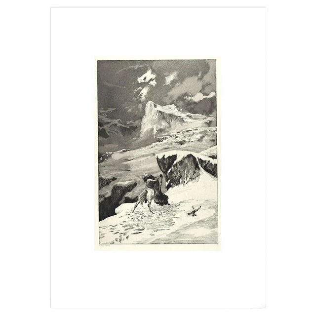 Fight Between Centaurs - Original Etching and Aquatint by Max Klinger - 1881 1881 For Sale - Image 3 of 3