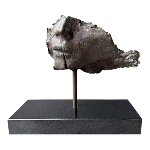 “Sara Frammento” Contemporary Abstract Sculpture, Bronze, on Granite, by Gerald Siciliano