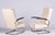Bauhaus Armchairs FN24 in Chrome and Leather attributed to Mücke-Melder, Czech, 1930s, Set of 2 For Sale - Image 17 of 17