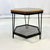 Mid-Century Boho Chic Industrial Metal & Pine Hexagonal Side Table. For Sale - Image 9 of 10