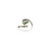 1.01ct Deep Green Emerald Diamond 18k Two-Tone Gold Bypass Wrap Ring Size 9 For Sale - Image 10 of 16