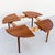 Vintage mid century two-way expandable dining table, made in Denmark c. 1960s and newly restored to showroom condition....
