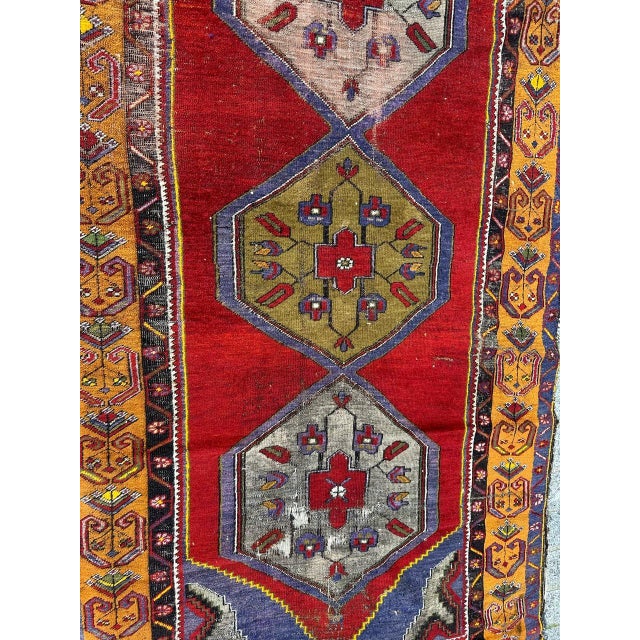 Vintage Turkish Distressed Rug, 1930s For Sale - Image 15 of 18
