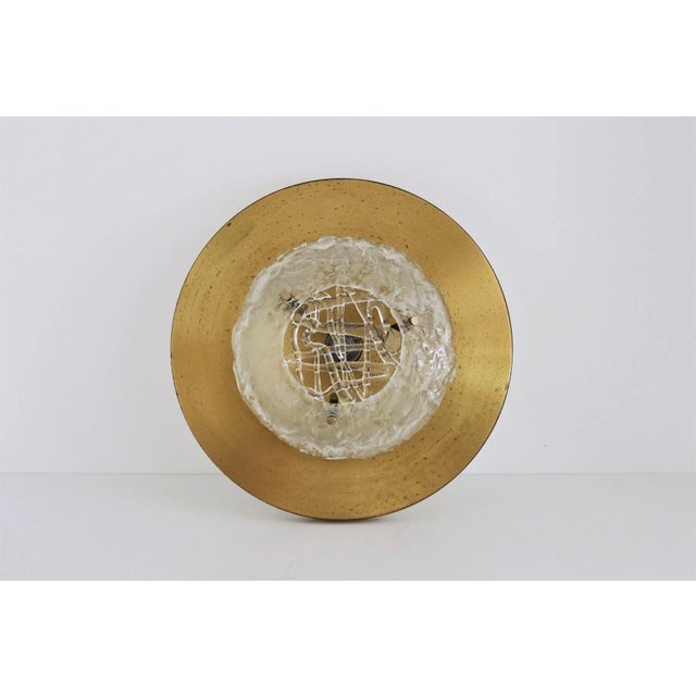 Italian Flush Mounts in Brass by Angelo Brotto for Esperia, 1970s, Set of 2 For Sale - Image 18 of 18