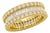 14k Yellow Gold 3-1/10 CTTW Natural Diamond Eternity Band, Size 10 For Sale