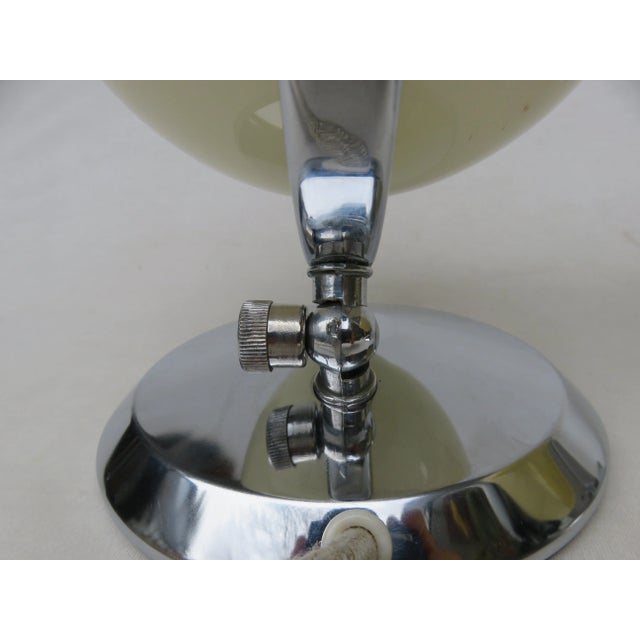 Art Deco Brass and Hand-Blown Glass Table Lamps, 1930s, Set of 2 For Sale - Image 12 of 17