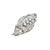 Antique Art Deco Platinum & 14k Yellow Gold Diamonds Studded Brooch For Sale - Image 9 of 9