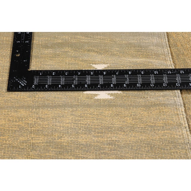 Textile Vintage Indian Dhurrie Rug, 07'04 X 09'11 For Sale - Image 7 of 10