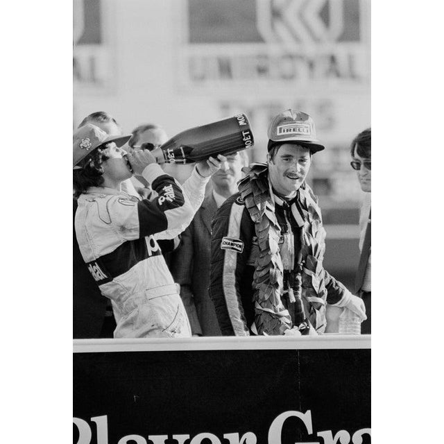 1983 European Grand Prix Brazilian racing driver and businessman Nelson Piquet, winner of the European Grand Prix,...