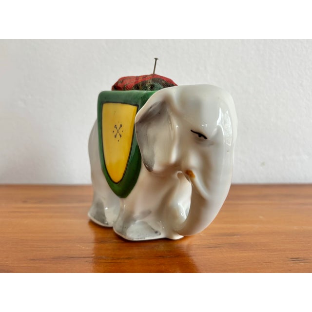 English Antique Circus Elephant Pin Cushion For Sale - Image 3 of 9