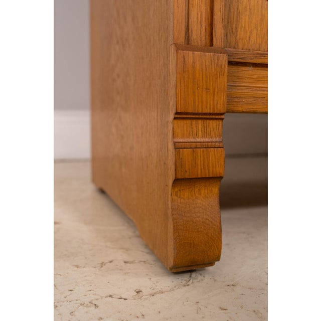 Pair German Oak 3 Piece Open Bookcase Cabinets For Sale - Image 14 of 18