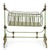 Green Antique Cradle in Cast Iron and Patinated Green Metal For Sale - Image 8 of 8