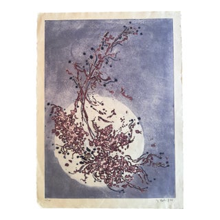1960s Yannick Ballif Etching and Aquatint on Paper "Au Clair De La Lune" For Sale