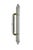 Neoclassical 2 Vintage Brass Neoclassical Ribbon & Reed Door Pulls W Backplate 7.5" For Sale - Image 3 of 10