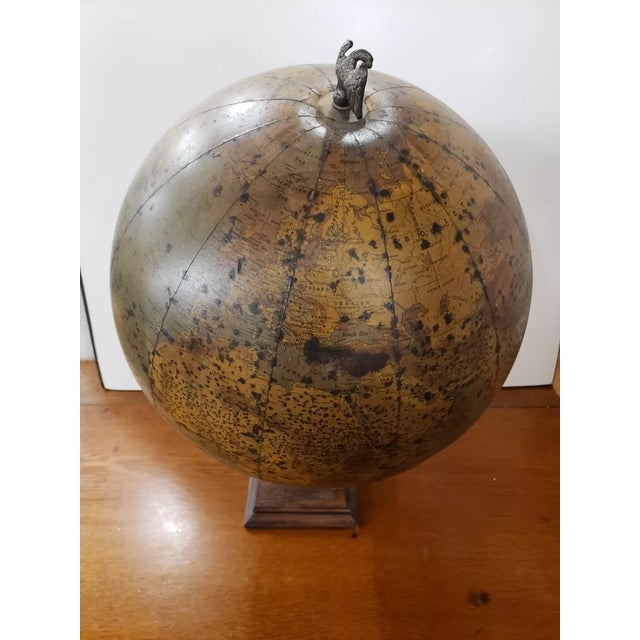 American 1920-22 Rand McNally Simplified & Indexed Physical Political Globe Eagle For Sale - Image 3 of 12