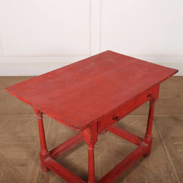 English Painted Lamp Table, 1760s For Sale - Image 6 of 8