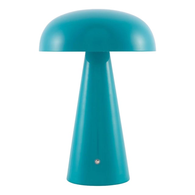 Umbra Accent Table Lamp Aqua For Sale