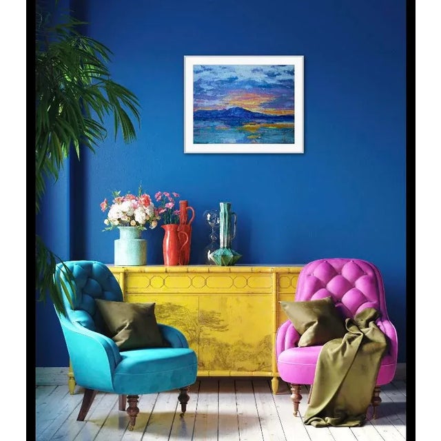 Textile Modern Impressionist Seascape Maui Hawaii Oil Painting For Sale - Image 7 of 12