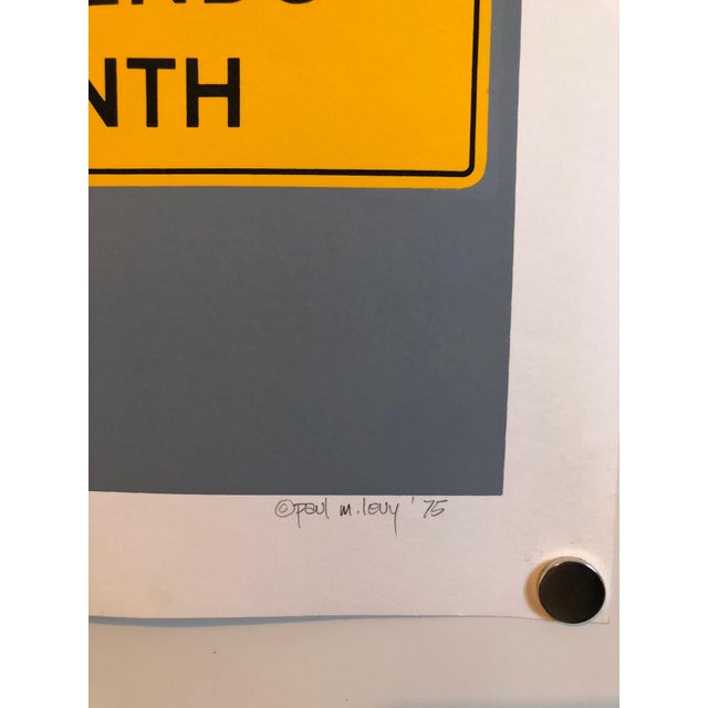 Printed on heavy Strathmore paper. Paul Levy (American, b. 1944) An established designer and illustrator, Paul M. Levy was...