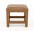 Karl Springer Attributed Ostrich Leather Covered Low Stool, Furniture Specialties Corporation label underside. 17" H x...