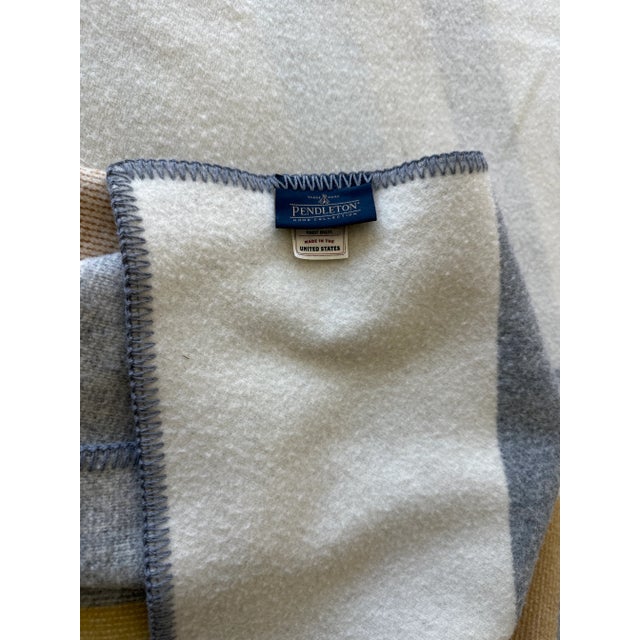 Pendleton Woolen Mills Pendleton Woolen Mills Oslo Evening Wool Blanket-King Size For Sale - Image 4 of 15
