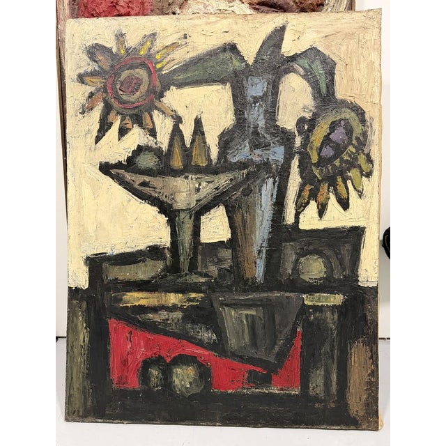 Alexander Povlovic Sachal, United States. Material still life with symbolic composition. Oil on canvas dated 1963. Still...