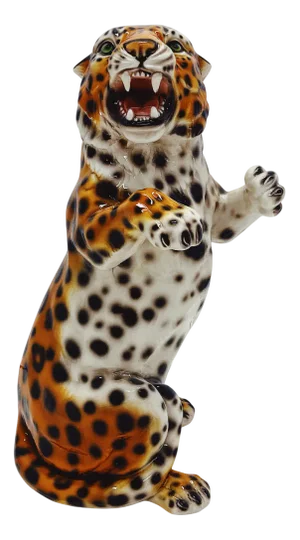 Leopard Statue in Ceramic from Ceramiche Boxer