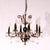 French Empire Ebonized & Gilt Metal Chandelier 1930 For Sale - Image 12 of 12