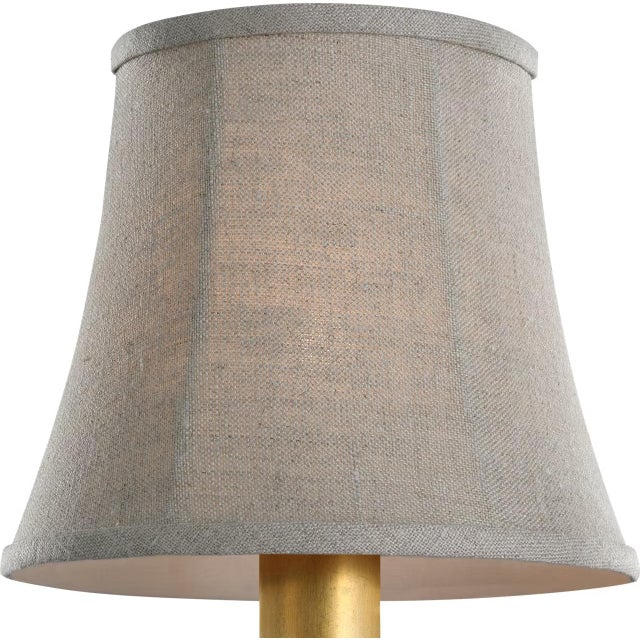 Transitional Visual Comfort Signature 6" Natural Linen Soft Empire Shade For Sale - Image 3 of 3