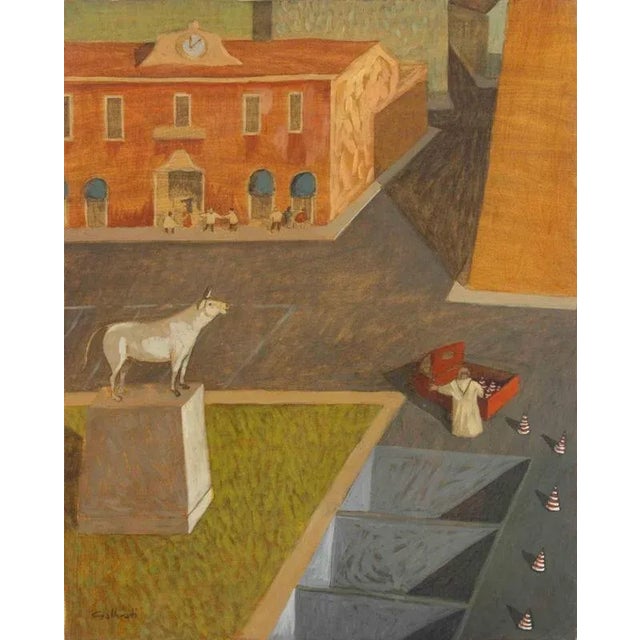 1970s Alberto Gallerati, Far from Danger, Oil on Canvas, 1970s For Sale - Image 5 of 7