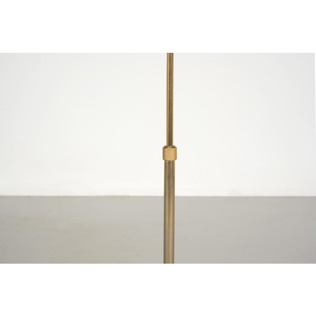 Metal Floor Reading Lamp in Gold Plated Steel, 1970 For Sale - Image 7 of 10