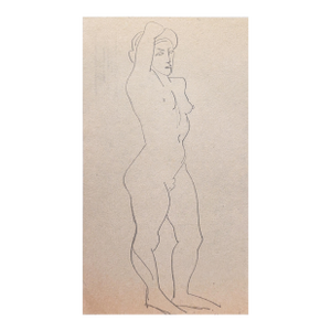 'Standing Nude' by Victor Di Gesu, Paris, Louvre, Salon D'Automne, Chaumière, Los Angeles County Museum of Art, San Francisco Art Association, Carmel