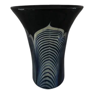 1980s Correa Studios Iridescent Flared Vase