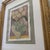 Original Framed Floral Painting With Fabric Collage Work For Sale - Image 4 of 4