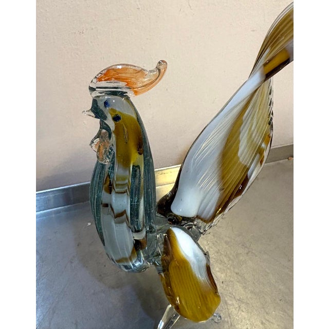 Murano Glass Rooster Figurine For Sale - Image 6 of 6