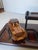 1970s Vintage Carved Antique Car Wooden Desk Organizer For Sale - Image 5 of 11