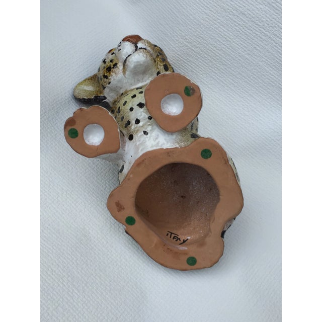 Mid-Century Italian Ceramic Leopard Cub, 1960s For Sale - Image 11 of 13
