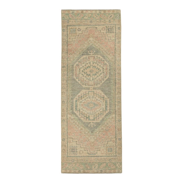 Turkish Oushak Rug 2'10" x 7'7" #20241 For Sale
