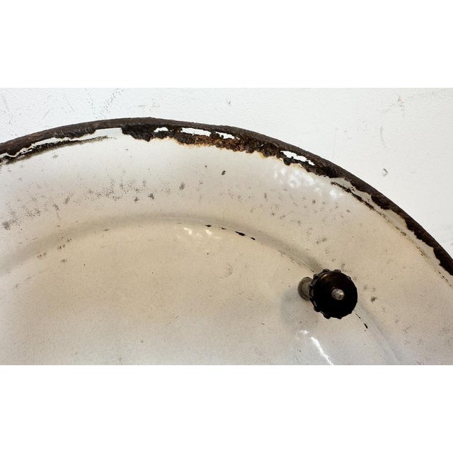 Industrial Green Enamel Cage Pendant Light, 1960s For Sale - Image 11 of 18