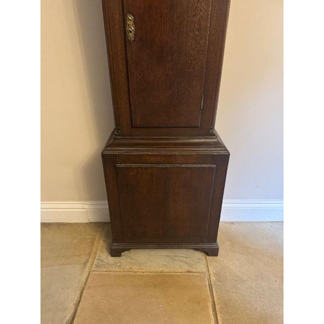 Antique George III Oak Long Case Clock, 1800 For Sale - Image 4 of 10