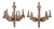 Rh French Baroque Style Carved Wood 8-Arm Chandeliers - Pair For Sale