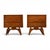 This pair of 1960s Tobago nightstands brings sculptural Canadian mid century modern design to the bedside, built in walnut...