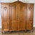 Vintage French Louis XVI Style Carved Oak 4-Door Wardrobe For Sale - Image 3 of 12